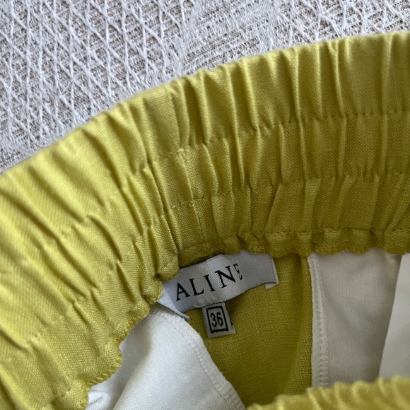 $15 ADD ON NWOT Sz. XS LINEN Shorts APPLE GREEN - Picture 3 of 7